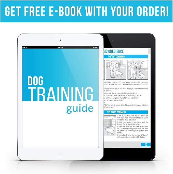 PetSpy Shock Collar for Dogs-Waterproof Dog Shock Collar with Remote Control,Vibration,Electric Shock,Beep-E Collar for Dogs Training,Collar with Remote for 10-140 LBS