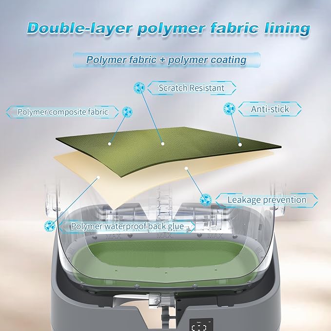 Automatic Cat Litter Box Self Cleaning - APP Control and Weight Monitoring - Ultra-Quiet, Suitable for Medium Cats and Kittens, Safe Anti-Pinch Litter Box (Assembly Required) - Light Grey