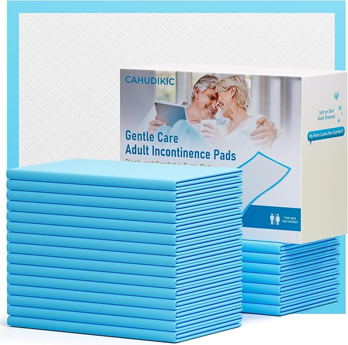 Bed Pads Disposable Adult 40"x40" 60 Count, Extra Large Chucks Incontinence Underpads, Super Absorbent & Leakproof Chux Pads, Pee Pads for Pets, Adults & Kids, Puppy Training Pads