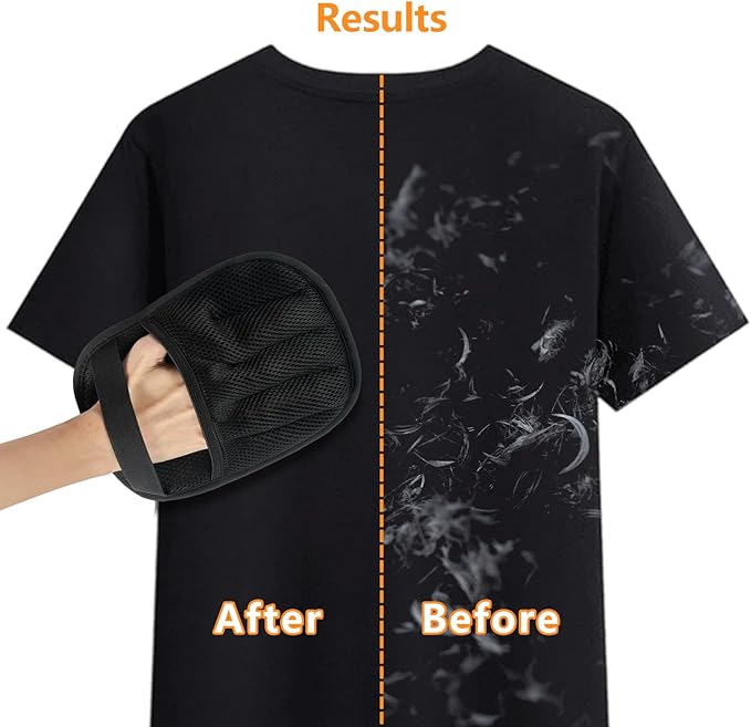 Pet Hair Removal Glove, Electrostatic Hair Remover for Dogs and Cats, Upgraded Five-Finger Reusable and Washable Pet Hair Removal Tool, Pet Hair Gloves for Laundry, Couch, Carpet, Car Seat and Bed