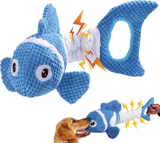 Squeaky Dog Toys - Plush Toy, Durable, Stretchy, Keeps Dogs Busy, Interactive Dog Toys Stress Release Game for Boredom Suitable for Small Medium and Large Dogs