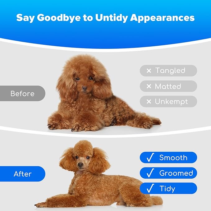 Dog Grooming Kit & Dog Hair Vacuum,15000 Pa Powerful Suction, Pet Grooming Vacuum Removes 99% Pet Hair, Includes Clippers, Brush, Nail Trimmer Grinder, Stainless Steel