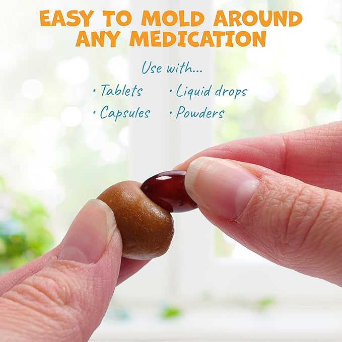 Flavor-Doh - Flavored Pill Wrap for Dogs to Hide Capsules and Create Pill Treats for Dogs - Easy-to-Use Treat Paste for Pet Medication - Bacon n' Cheese (4.2oz)