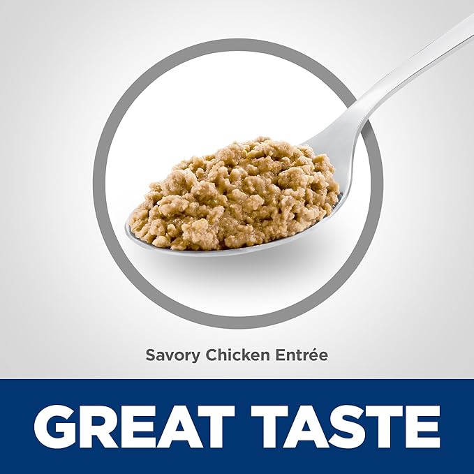 Hill's Science Diet Adult 7+, Senior Adult 7+ Premium Nutrition, Wet Cat Food, Chicken Minced, 5.5 oz Can, Case of 24