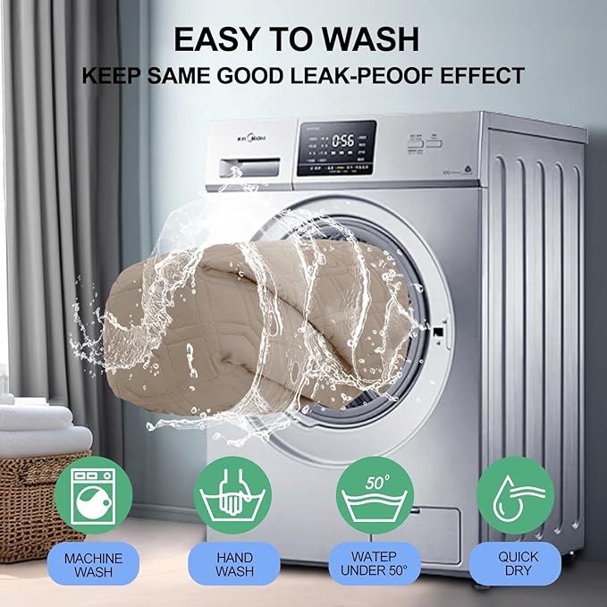 Smiry Waterproof Dog Blanket, 40x50 Inch Soft Pet Bed Cover Reversible, Washable Sofa Couch Furniture Protector for Small Medium Large Dog Puppy Cat, Taupe/Beige