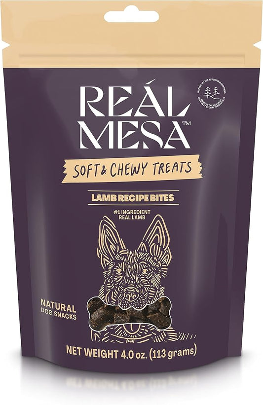 Soft & Chewy Lamb Recipe Dog Treats - Tasty Training Snacks for Small, Medium, and Large Dogs, Protein-Packed, Easy-to-Chew Lamb Dog Food Treats for All Breeds, Pet Treats, (4 oz)