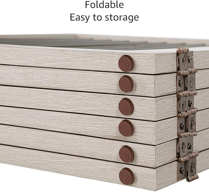 unipaws 132" Extra Wide Dog Gate and Pet Playpen, Free Standing Tall Fence with Walk Through Door, Barriers for Home, Use as Indoor Dogs Cats Pen, Rabbit Pen, Weathered Grey