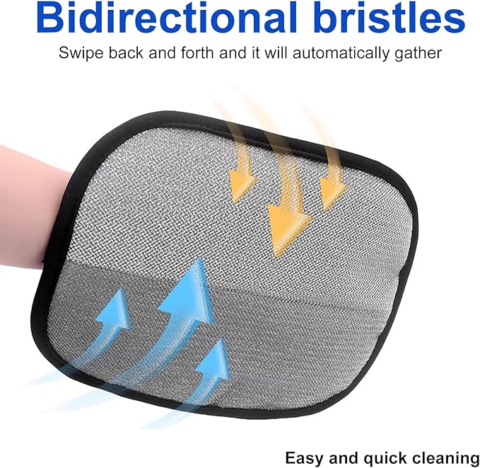 Pet Hair Removal Glove for Cats & Dogs,Five-Finger Electrostatic Pet Hair Remover Glove for Pets Hair,Practical Pet Hair Mitt for Clothes,Couch,Furniture,Car Seat,Multi-Functional Beauty Gloves (1Pc)