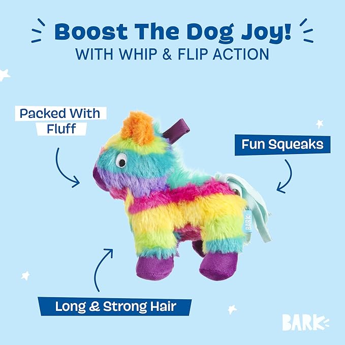 Barkbox Squeaky Dog Toys - Plush and Squeak Chew Toys | Puppy and Pet Toys for Small Dogs (Full O' Fluff Piñata, Small Dog)