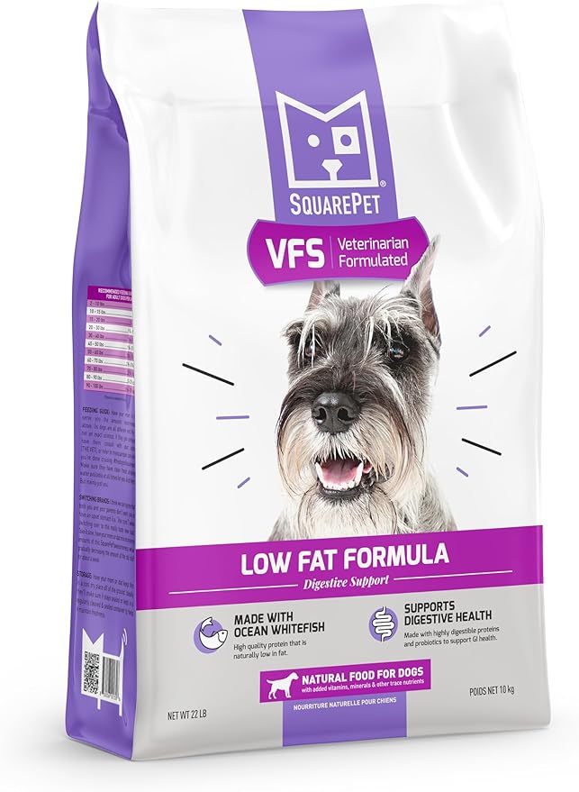 Veterinarian Formulated Solutions Low Fat Content Lean Whitefish, Highly Digestible, Dry Dog Food 22lbs
