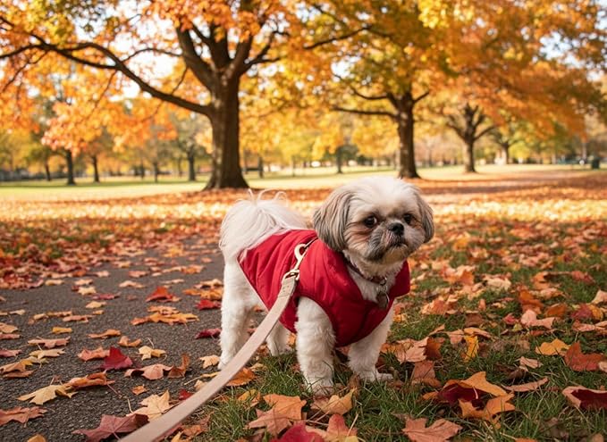 ASENKU Dog Winter Coat - Waterproof Windproof Dog Jacket, Warm Snowproof Doggie Puffer Vest for Cold Weather, Lightweight Snow Coats for Small Medium Large Dogs(S, Red)