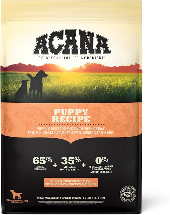 ACANA Grain Free Dry Dog Food Puppy Recipe 13lb Bag