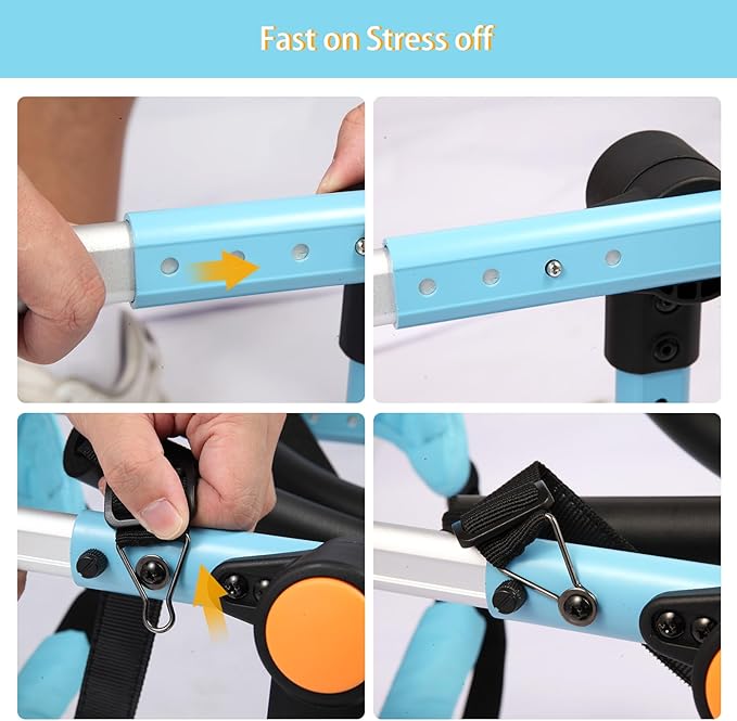 TailWaggers Small Dog Wheelchair for Back Legs | Adjustable Mobility Aid | All-Terrain Wheels