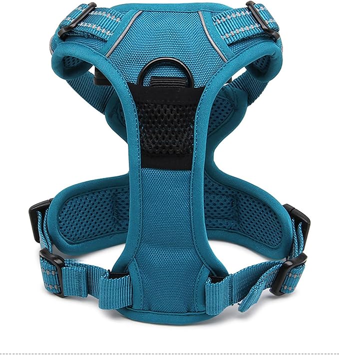 Truelove Adjustable No-Pull Dog Harness Reflective Pup Vest Harnesses Comfortable Control Brilliant Colors TLH5651(Blue,M)