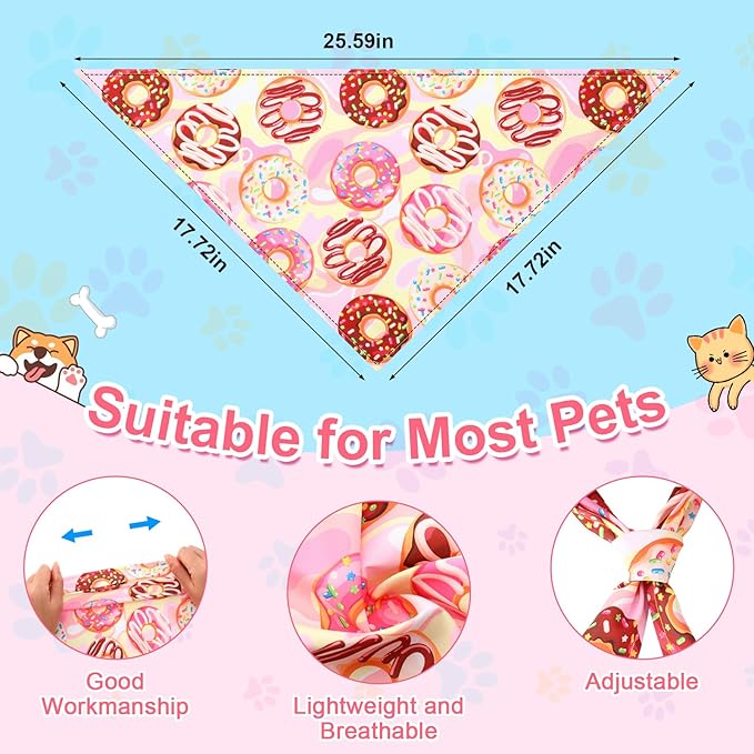 Amylove 120 Pcs Halloween Dog Bandanas Bulk Thanksgiving Day Holiday Triangle Dog Pack Puppy Kerchief Bandana Adjustable Pet Scarf for Pet Cat Costume Accessories Decor(Cartoon)