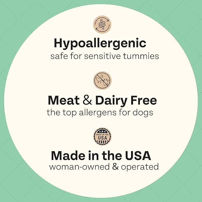 Chippin Healthy Dog Treats with Kale, Carrots, & Spirulina, Crunchy Vegan Biscuit, All-Natural, Hypoallergenic Gift for Dog Lovers, Gentle on Sensitive Stomachs, Gut Healthy Meal Topper, 2-Pack