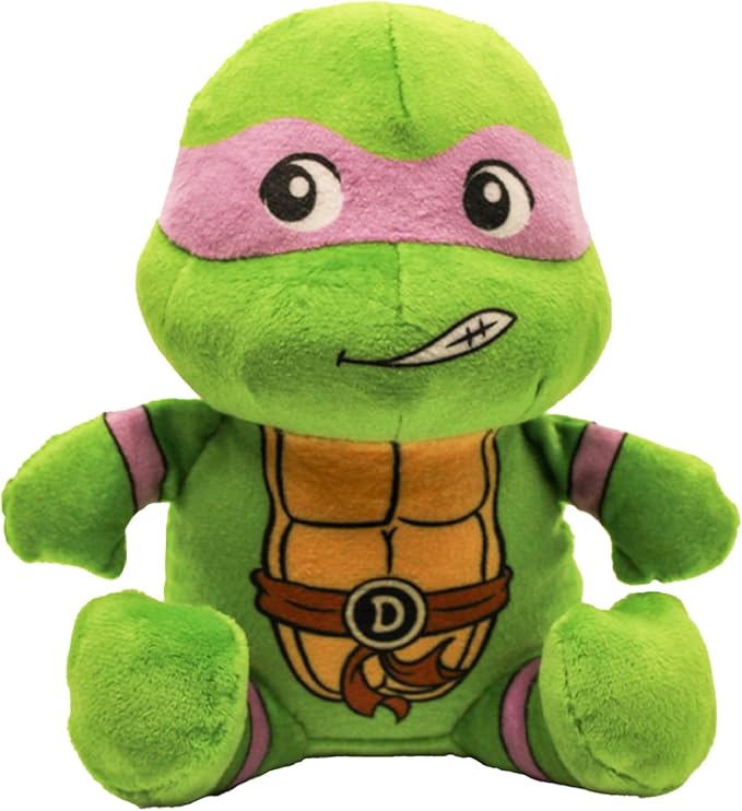 design LAB, Inc. Teenage Mutant Ninja Turtle Official Merchandise | TMNT Toys Squeaky Plush Dog Toy | Donatello | Stuffed Animal Turtle Squeaks for Interactive Play