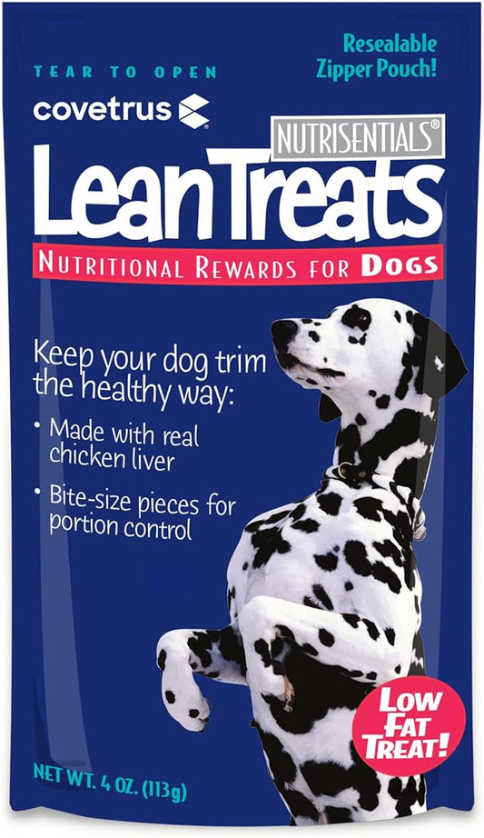 Covetrus Nutrisential Lean Treats for Dogs - Small, Medium & Large Dogs (K9) - Nutritional Low Fat, Bite-Size - Soft Chicken Flavor - 1 Pack - 4oz