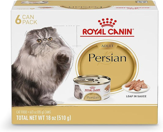 Royal Canin Feline Breed Nutrition Persian Adult Loaf in Sauce Cat Food, 3 oz (Pack of 6)
