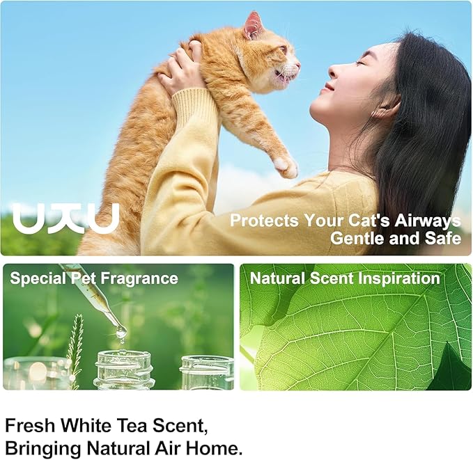 FUKUMARU Mixed Tofu Cat Litter, Strong Clumping Cat Litters, Effective Oder Control, Dust Free and Ultra Absorbent Flushable Bentonite White Tea Cat Litter, Direct to Toliet, 24 LB(4 Packs)