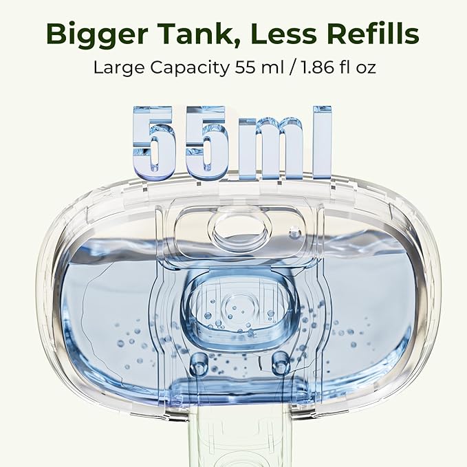 Pecute Cat Steam Brush, Self-Cleaning Steam Cat Brush with 2 Water Spray Modes, Large Capacity Tank, Steaming Renu Dog Brush for Shedding Massaging Grooming, Cool Mist Only