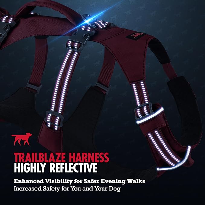 Tuff Pupper Escape Proof Dog Harness for Small Dogs | No Pull Lightweight Adjustable Harness | No Escape Multifunctional Outdoor Pet Gear | Strong Durable Breathable | Secure Comfortable Fit