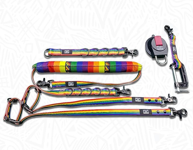 Prestige Elite - Set of 6 - Dog Groomers Helper Grooming Loops for Dogs Groomers - Adjustable Biothane Dog Grooming Loop, Belly Strap, Grooming Noose, Extension Strap & More - Pet Grooming Leash