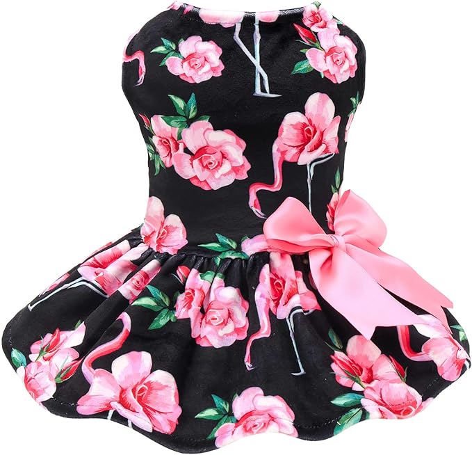 CuteBone Velvet Dog Dresses for Small Dogs, Stylish & Soft Fabric, Comfortable Fit for Everyday Wear, Perfect for Special Occasions NCVA11L