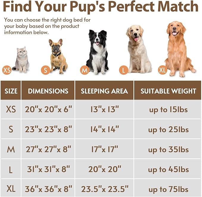 JOLLYVOGUE Small Dog & Cat Beds for Indoor Cats, Donut Cuddler Warming Soft Dog Beds with Anti-Slip Bottom, Round Calming Fluffy Plush Faux Fur Cushion Bed for Small Medium Dogs (20", Smoke Grey)