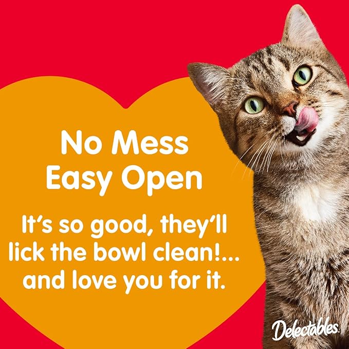 Delectables Bisque Non-Seafood Lickable Cat Treats Variety Pack, 6 Count (Pack of 6)