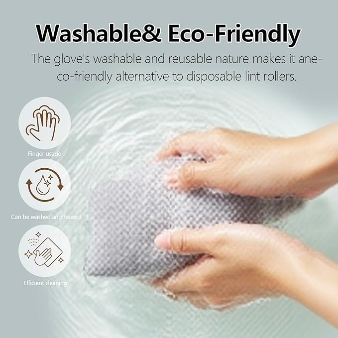 Pet Hair Removal Glove for Dogs & Cats - Reusable Magic Brush pet Hair Removal Tool（1pcs）