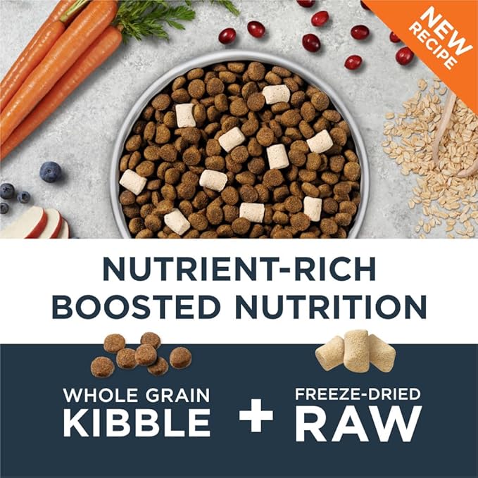 Instinct Raw Boost Puppy, Natural Dry Dog Food with Freeze Dried Pieces, High Protein, Whole Grain Recipe - Real Chicken & Brown Rice, 20 lb. Bag