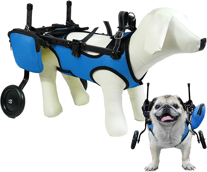 pet Wheelchair for Back Legs,Suitable for Back Legs,Cart Doggy Wheelchair for Disabled Legs Walking Mobility,Cat/Dog Hip Brace Leg Support,