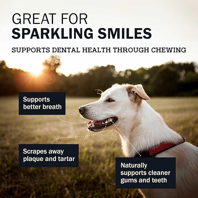 Redbarn Natural Dur-A-Bulls Treats for Dogs - 3 Large Tires - Hickory Flavor - Made in USA Long Lasting 100% Digestible No Artificial Ingredients or Plastic