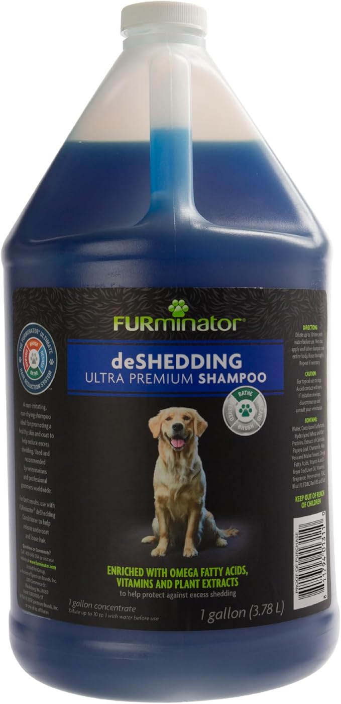 FURminator Ultra Premium deShedding Dog Shampoo, Reduces Excess Shedding, 1 gal