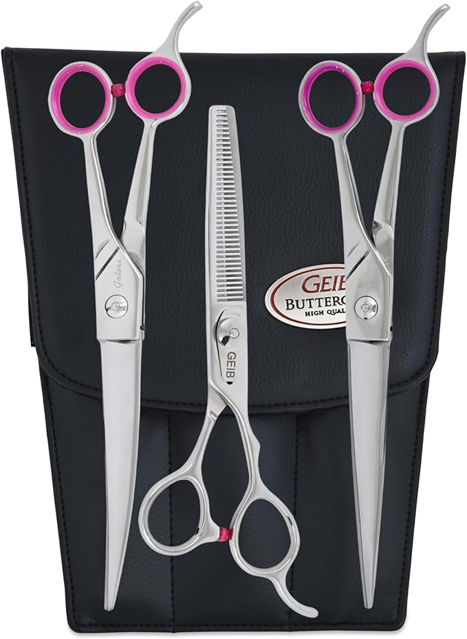 Geib Gator Shear Stainless Steel Pet Grooming Kit, 3-Pack