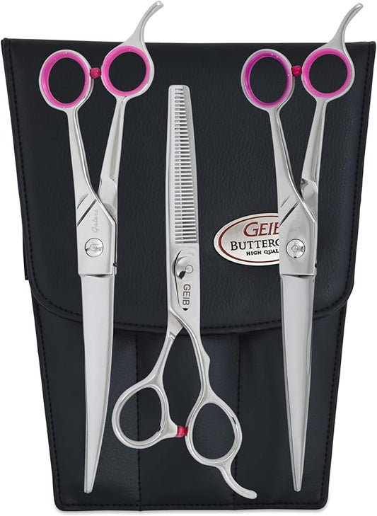 Geib Gator Shear Stainless Steel Pet Grooming Kit, 3-Pack