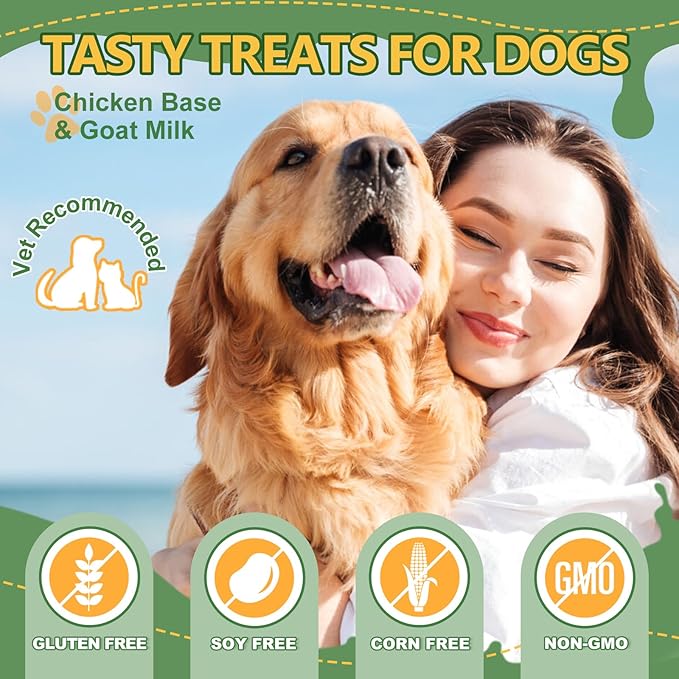 NATURE TARGET Multivitamin for Dogs - with MSM & Glucosamine, Omegas 3 & 6, Probiotics for Digestive Health, Joint Support, Skin & Coat, Immune System & Overall Health 120 Soft Chews