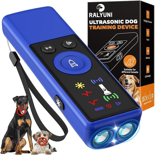Ultrasonic Dog Bark Deterrent Device, Anti-Barking Control Device with LCD Screen & 3 Modes, Dog Training Tools to Stop Bad Behaviors, Safe Trainer Up to 35ft for Indoor Outdoor Use-02