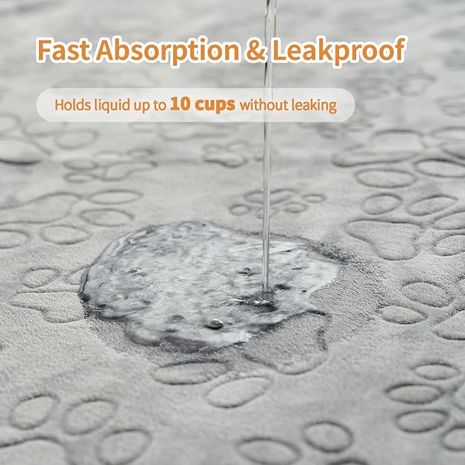 Qeils Reusable Puppy Pads, 4 Pack Washable Pee Pads for Dogs, Non Slip Wee Wee pad, Absorbent and Leakproof Training Mats for Potty, Crate, Playpen, Bed, Sofa, 30"x 34"