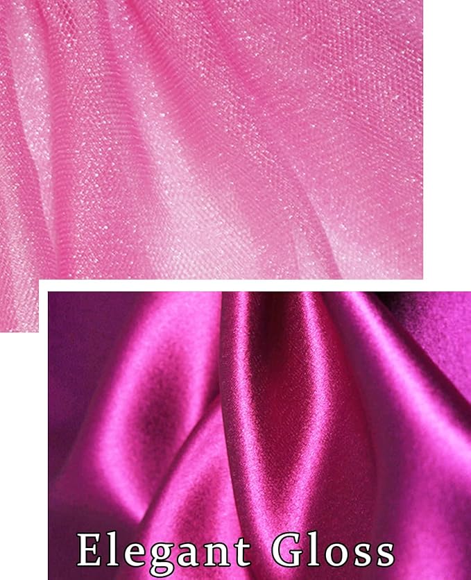 Summer Girl Dog Dress, Dog Silk Tulle Dress, Cute Princess Dogs Dresses with Bow, Lace Pet Birthday Party Outfit Puppy Tutu for Small Dogs, Fancy Puppy Clothes for Chihuahua Teacup Yorkie