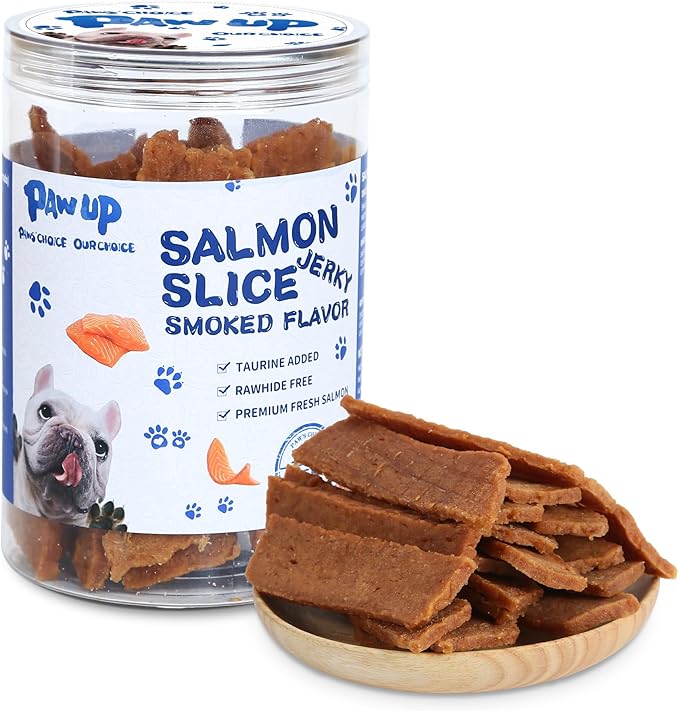 Salmon Treats for Dog, Soft Healthy Dog Salmon Jerky, High Protein Dogs Snacks, Human Grade Salmons Fillets with Taurine,12.5oz (Smoked Flavor)