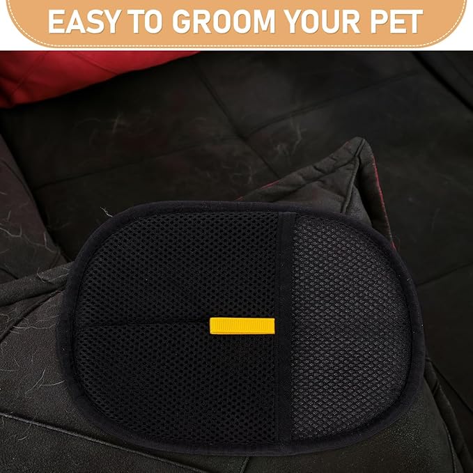 Veemoon Electrostatic Pet Hair Removal Glove, Wearable pet Hair Brush Glove Cat & Dog Grooming Tool - Washable Reusable - Suitable for Furniture Bed Sofa Clothes Carpet Car Seat (6.68 * 8.25 ")