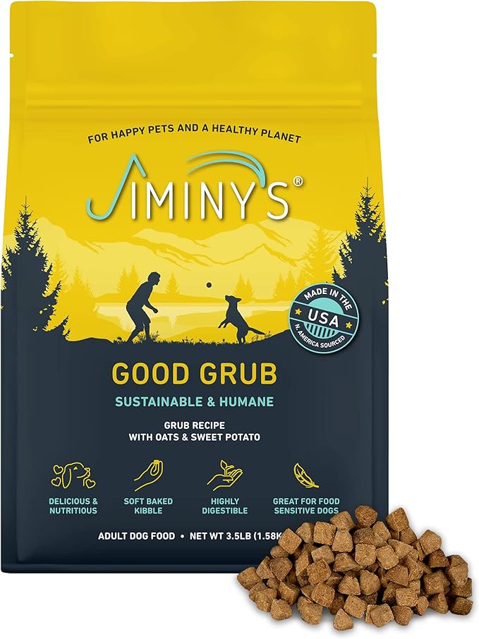 Jiminy's Cravin' Cricket & Good Grub Dry Dog Food Bundle, Two 3.5 lb Bags