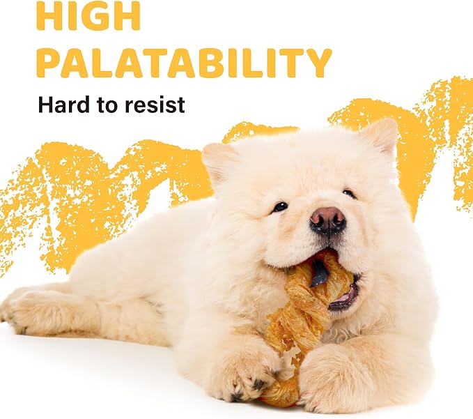 iPaw Turkey Tendon for Dogs, Ingredient Sourced from USA, Hypoallergenic, All Natural Human Grade Puppy Chew, Dog Treats for Signature Series, Rawhide Alternative, 2 Units/Pack Rope (Medium)