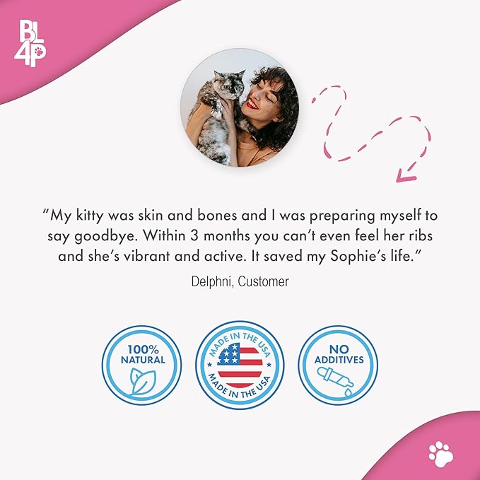 Cat Hyperthyroid & Gentle Weight Gain Support for Cats and Kittens - Natural Feline Thyroid Balance for All Ages in Odorless Easy to Use Tiny Pills That Improve Appetite, Coat & Energy (400 Pills)