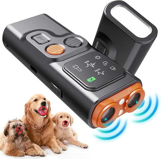 BarkGuard - Bark Guard Anti Barking Device for Dogs, 2024 Upgraded Dog Bark Deterrent Devices Can Stop Bad Behavior with HD Display and LED Flashlight, No Need Yell Or Swat, Just Point to A Dog (1)