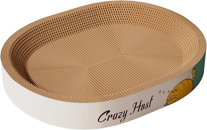 Pet Scratching Board Cat Scratch Pad for Indoor Sleeping (21.6" L x 15.7" W x 3.5" H)