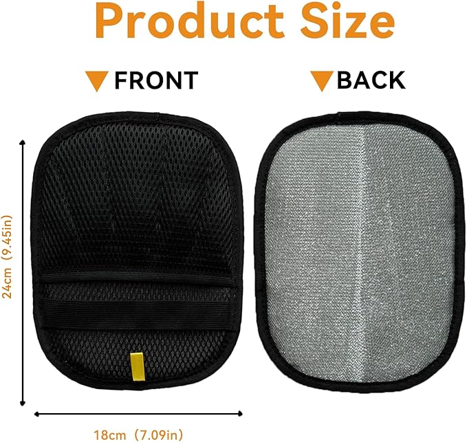 2 Pack Pet Hair Removal Glove, 2025 Upgraded Five-Finger Dog Cat Hair Remover, Electrostatic Pet Hair Remover Gloves for Couch, Animal Hair Removal Tool for Furniture, Laundry, Clothes, Car, Carpet