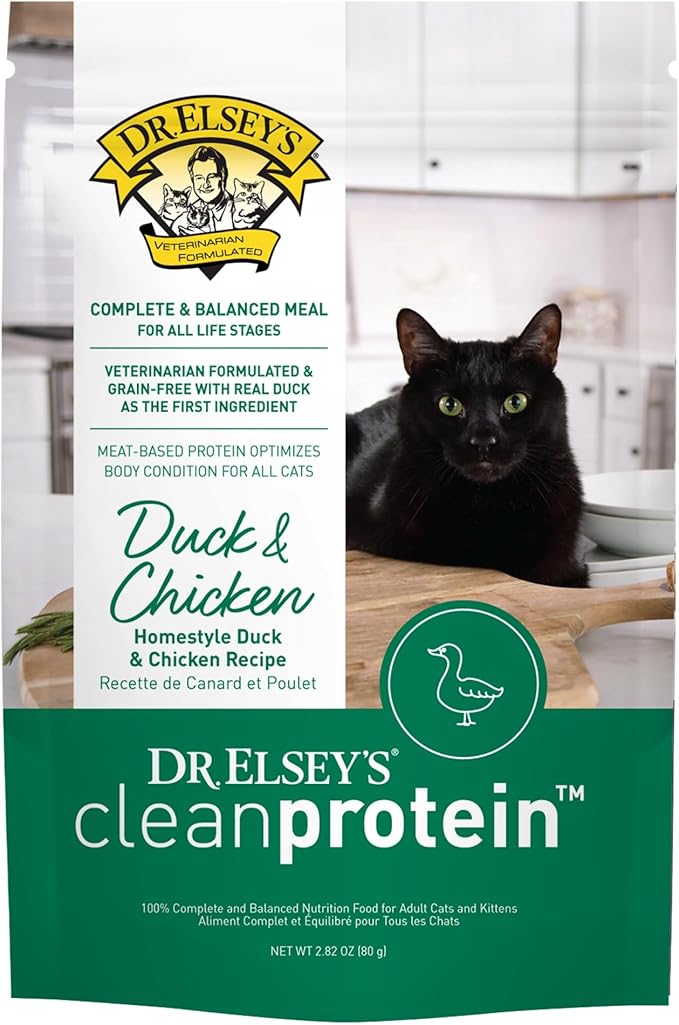 Dr. Elsey's cleanprotein Duck & Chicken Homestyle Recipe All-Meat Pouch (Pack of 12)